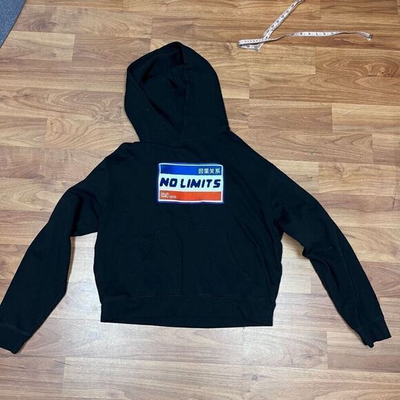 Forever 21 Womens Embroidered No Limits Hoodie Sweater Medium - Picture 11 of 11